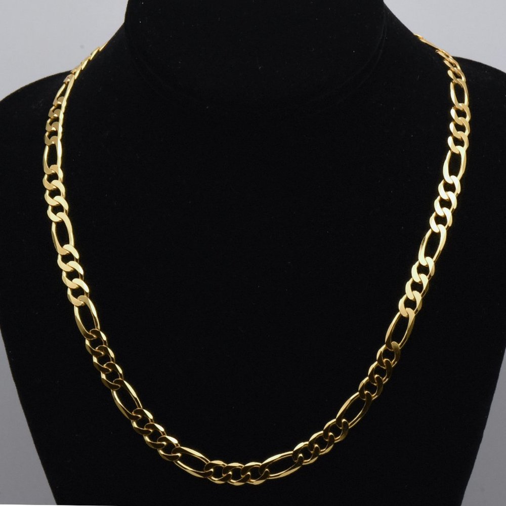 Milor - Vintage Vermeil Figaro Link Chain Necklace - 20"
